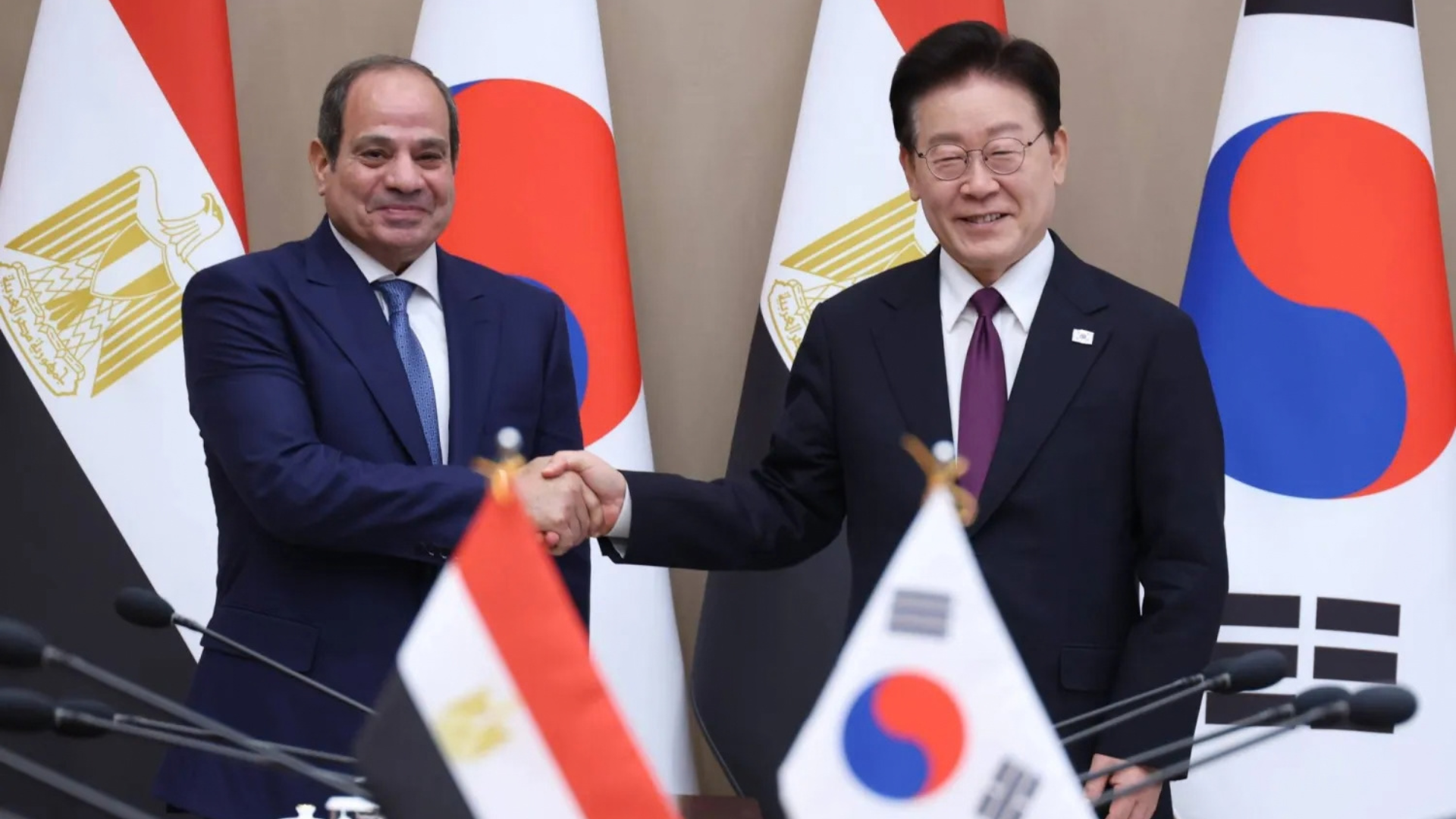 كوريا الجنوبية ومصر ترتقيان بالعلاقات الثنائية لمستوى الشراكة الاستراتيجية
