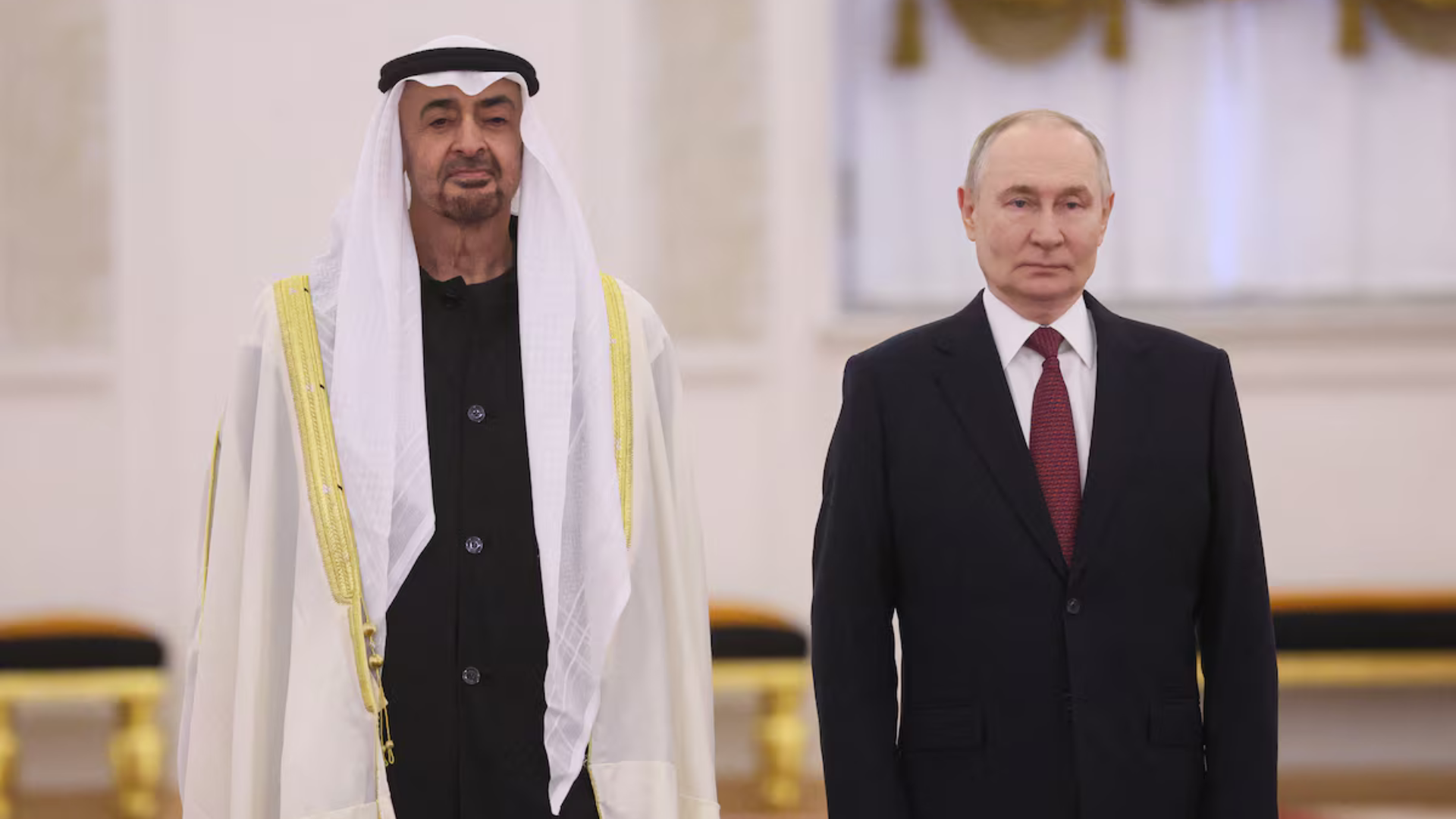 الرئيسان الروسي والإماراتي يناقشان أزمة الشرق الأوسط